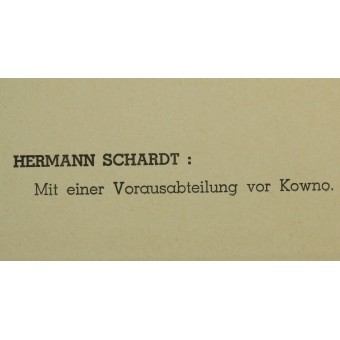 Maler im Osten, Hermann Schardt: con una Vorausabteilung vor Kowno. Espenlaub militaria